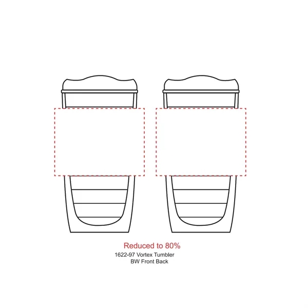 16 oz. double wall acyrlic tumbler with push-on, thumb-slide lid.... from ASI 66887 PCNA / Leeds