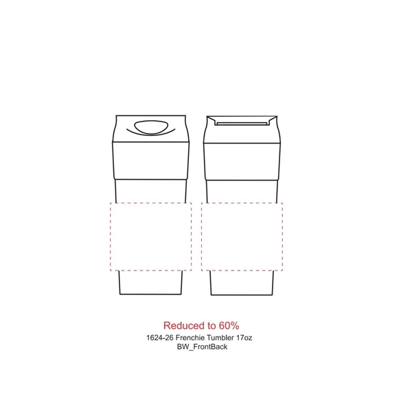 17 oz. double wall stainless steel tumbler with drink through thumb-slide... from ASI 66887 PCNA / Leeds