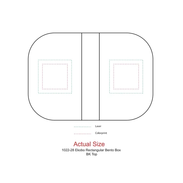 2.56" x 7.48" x 5.5" bento box with a removable divider... from ASI 66887 PCNA / Leeds