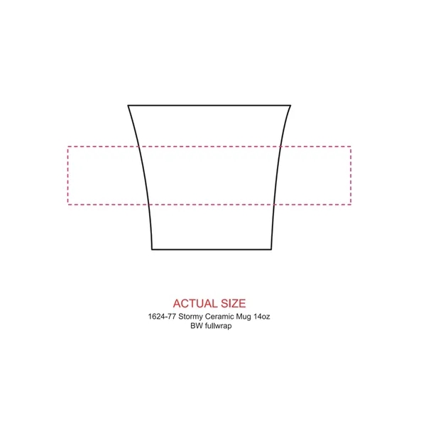 12 oz. ceramic mug with smooth matte gray outer wall and... from ASI 66887 PCNA / Leeds