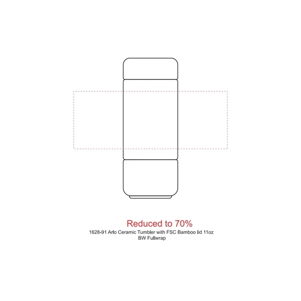 11 oz. ceramic tumbler with double wall construction and screw-on bamboo... from ASI 66887 PCNA / Leeds