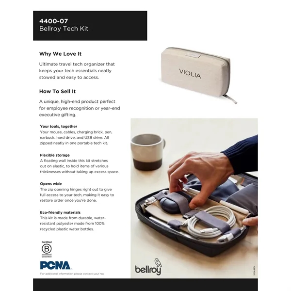 2.83" x 5.12" x 9.06" tech organizer with magnetic slip pocket,... from ASI 66887 PCNA / Leeds