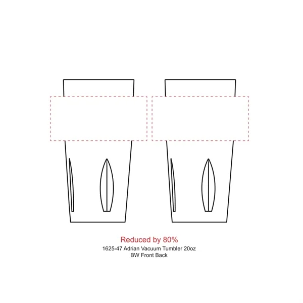 20 oz. stainless steel tumbler with double wall vacuum insulated design.... from ASI 66887 PCNA / Leeds