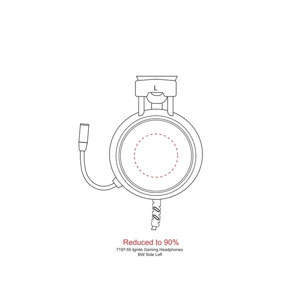 4.33" x 8.79" x 7.48" headphones with a microphone... from ASI 66887 PCNA / Leeds