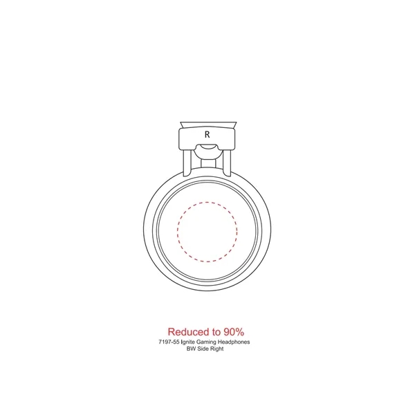 4.33" x 8.79" x 7.48" headphones with a microphone... from ASI 66887 PCNA / Leeds