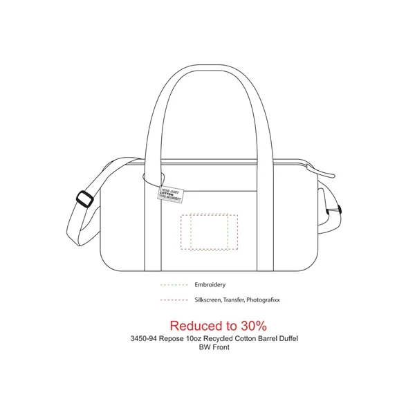 10 oz. recycled cotton duffel bag.... from ASI 66887 PCNA / Leeds