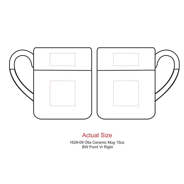 15 oz. two-tone ceramic mug with speckled appearance on bottom and... from ASI 66887 PCNA / Leeds