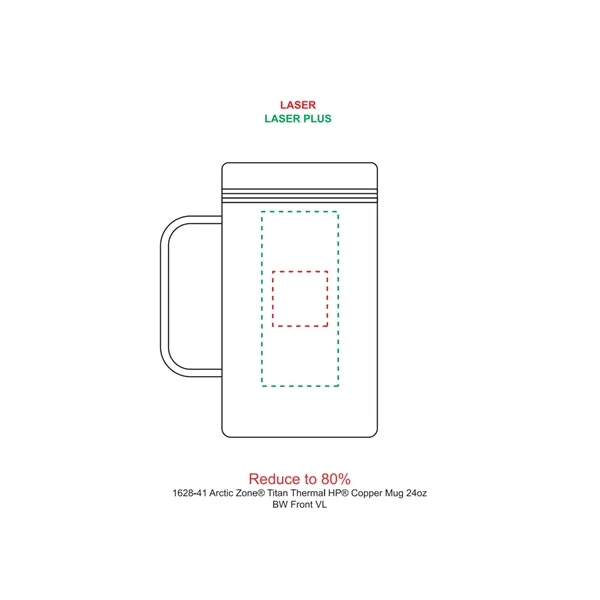 24 oz. double wall, vacuum insulated stainless steel mug with push-on... from ASI 66887 PCNA / Leeds