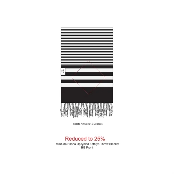 71" x 59" blanket made with 50% recycled cotton.... from ASI 66887 PCNA / Leeds