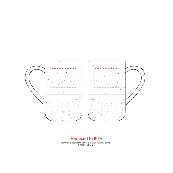 13 oz. speckled ceramic mug with two-tone design.... from ASI 66887 PCNA / Leeds
