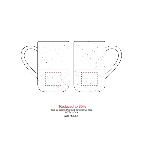 13 oz. speckled ceramic mug with two-tone design.... from ASI 66887 PCNA / Leeds