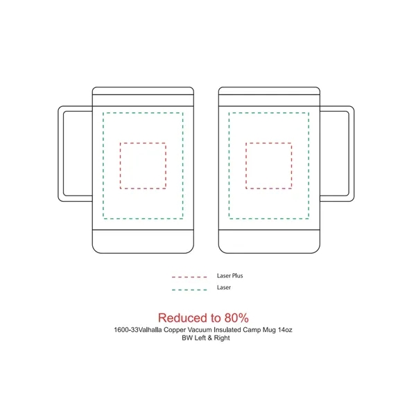 14 oz. vacuum insulated camping-style mug with cork base and stanless... from ASI 66887 PCNA / Leeds