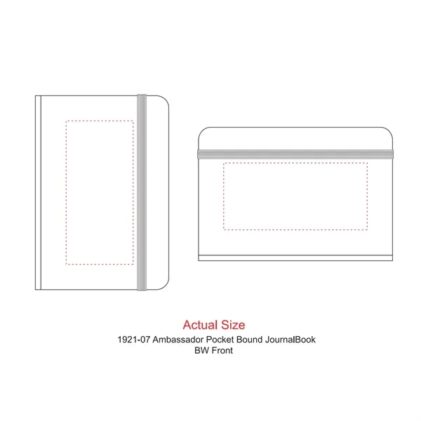 3.5" x 5" pocket bound journal with elastic closure, expandable accordion... from ASI 66887 PCNA / Leeds