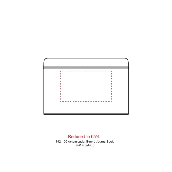 Hard cover journal with 80 sheets of cream-colored lined paper, elastic... from ASI 66887 PCNA / Leeds