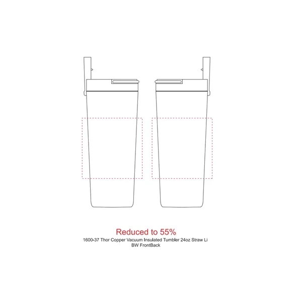 24 oz. vacuum insulated tumbler with straw and lid.... from ASI 66887 PCNA / Leeds