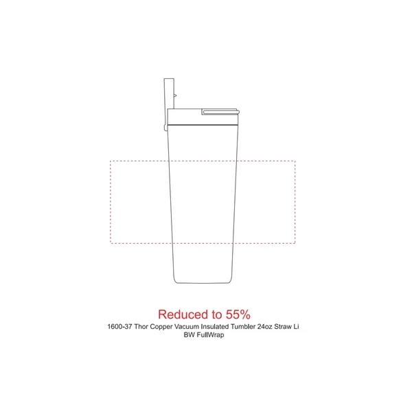24 oz. vacuum insulated tumbler with straw and lid.... from ASI 66887 PCNA / Leeds
