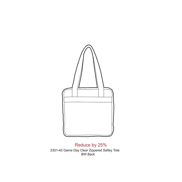 6" x 12" x 12" clear PVC tote bag with zipper... from ASI 66887 PCNA / Leeds