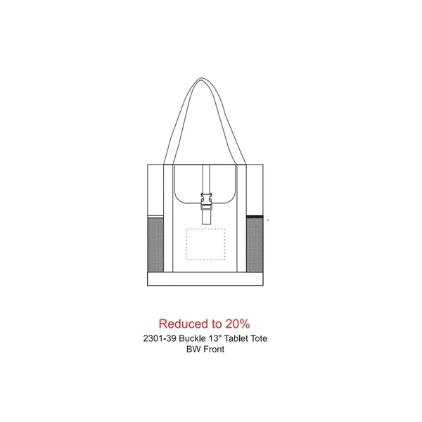 4.5" x 15" x 15.75" tablet tote with pockets... from ASI 66887 PCNA / Leeds