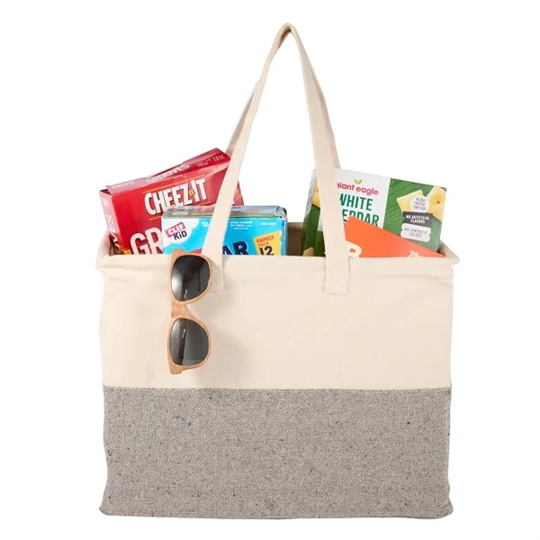 8.5" x 12" x 16" recycled cotton canvas tote bag with... from ASI 66887 PCNA / Leeds