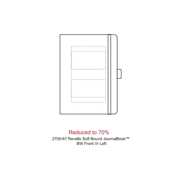 5" x 7" journal with soft cover, built-in elastic closure, ribbon... from ASI 66887 PCNA / Leeds