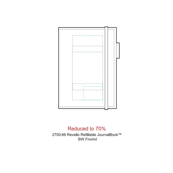 5.25" x 7.5" refillable journal with soft cover, 60 sheets and... from ASI 66887 PCNA / Leeds