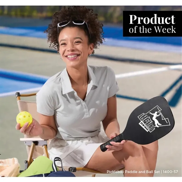 Pickleball set with 2 wooden paddles, set of balls and mesh... from ASI 66887 PCNA / Leeds