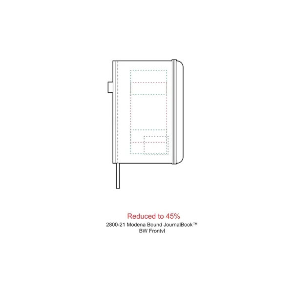 5.5" x 8.5" journal with an elastic closure and pen loop,... from ASI 66887 PCNA / Leeds