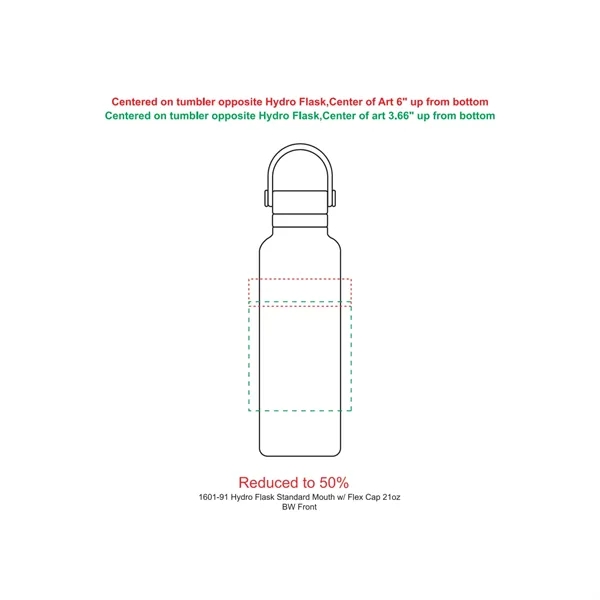 21 oz. stainless steel bottle with flex cap.... from ASI 66887 PCNA / Leeds