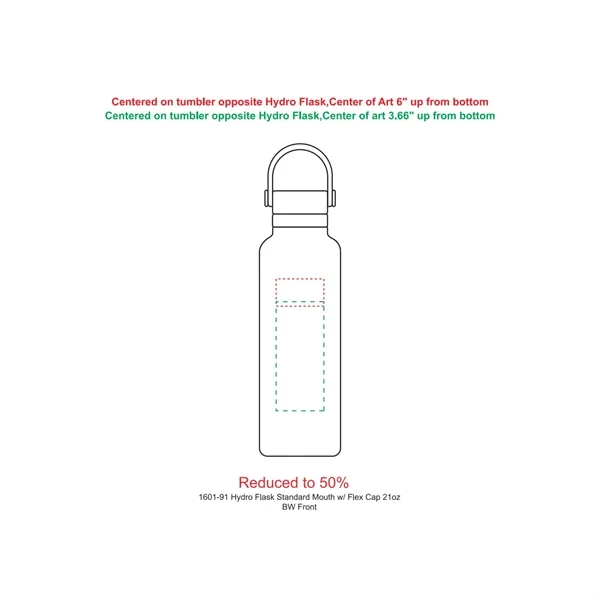 21 oz. stainless steel bottle with flex cap.... from ASI 66887 PCNA / Leeds