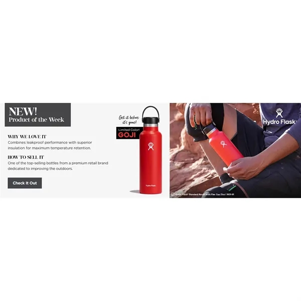 21 oz. stainless steel bottle with flex cap.... from ASI 66887 PCNA / Leeds