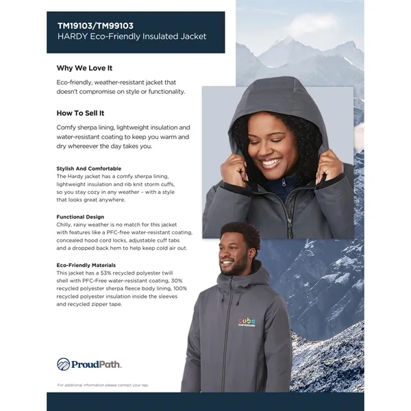 HARDY Eco Insulated Jacket - Men's... from ASI 66887 PCNA / Trimark