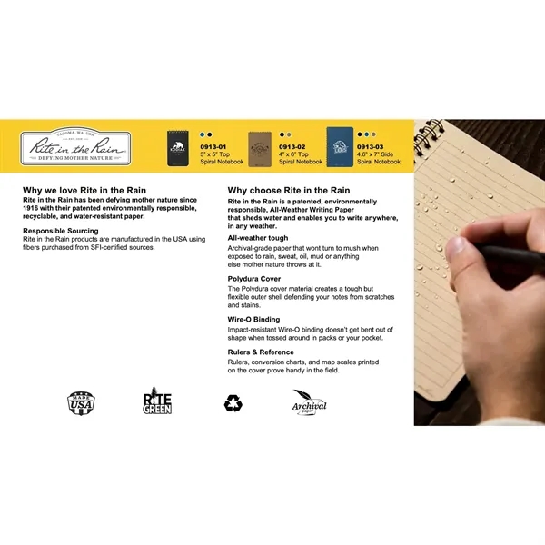 Side spiral bound notebook with hard cover and 32 sheets of... from ASI 66887 PCNA / Leeds