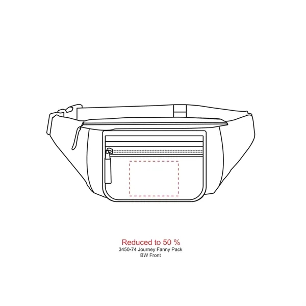 Fanny pack with zippered main compartment, zippered pocket and extends up... from ASI 66887 PCNA / Leeds
