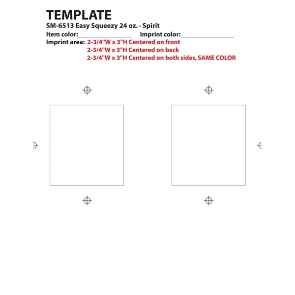 24 oz. squeezable sports bottle with twist-on lid and push-pull drinking... from ASI 66887 PCNA / Bullet
