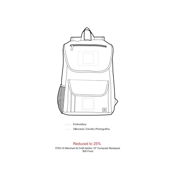 5.25" x 18.75" x 12.75" laptop backpack with multiple pockets, padded... from ASI 66887 PCNA / Leeds
