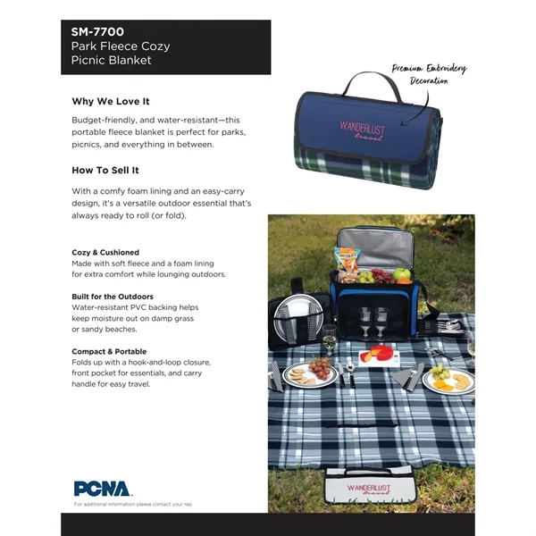 52" x 49" fleece blanket with hook and loop closure.... from ASI 66887 PCNA / Bullet