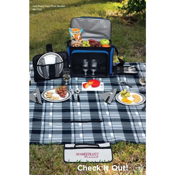 52" x 49" fleece blanket with hook and loop closure.... from ASI 66887 PCNA / Bullet