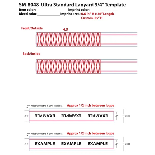 36"L x 3/4"W lanyard with a hook attachment... from ASI 66887 PCNA / Bullet