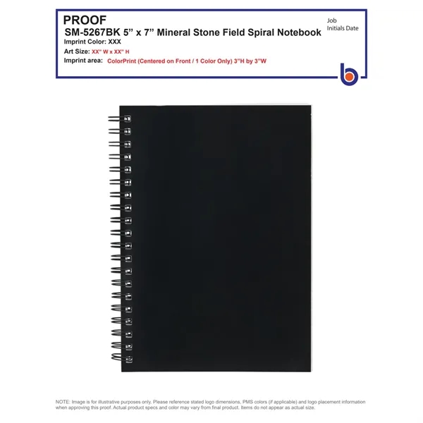 5" x 7" spiral notebook with black wire binding and 64... from ASI 66887 PCNA / Bullet