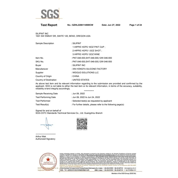 16 oz. silicone pint glass with no-slip base.... from ASI 66887 PCNA / Leeds