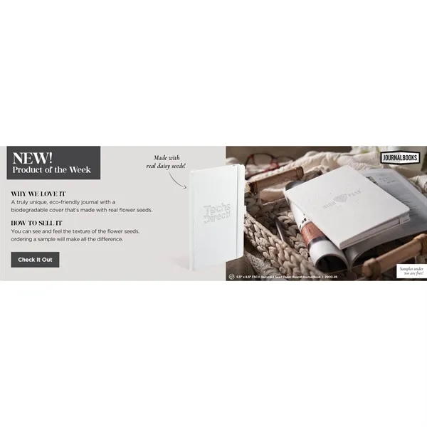 5.5" x 8.5" journal with a biodegradable seed paper cover and... from ASI 66887 PCNA / Leeds