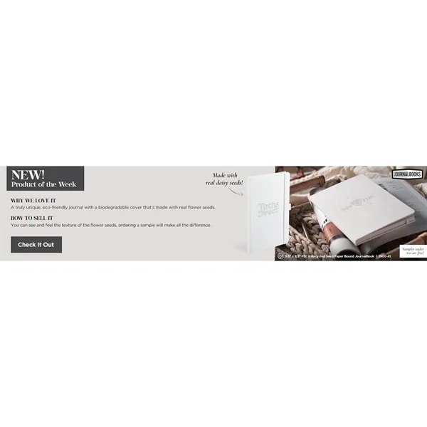 5.5" x 8.5" journal with a biodegradable seed paper cover and... from ASI 66887 PCNA / Leeds