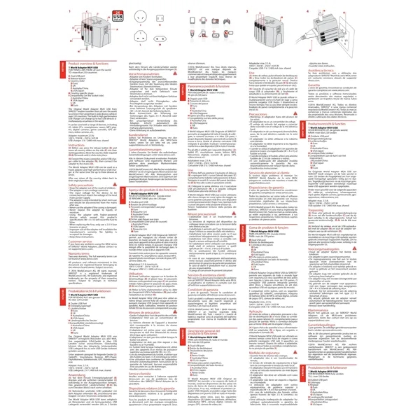 World travel adapter with Dual USB-A and Type-C ports.... from ASI 66887 PCNA / Leeds