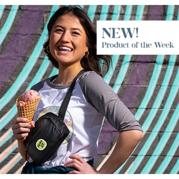 Fanny pack made from RPET with adjustable waist strap and 3... from ASI 66887 PCNA / Leeds