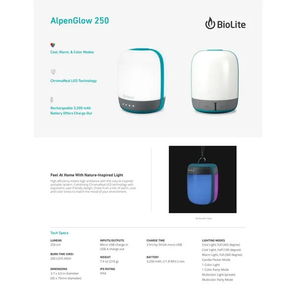 BioLite Alpenglow 250... from ASI 66887 PCNA / Leeds