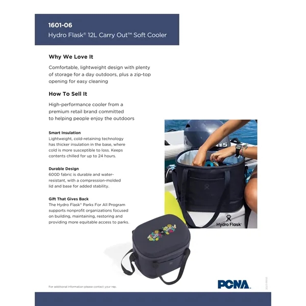 12L soft cooler with top zip closure and 20-can capacity (without... from ASI 66887 PCNA / Leeds