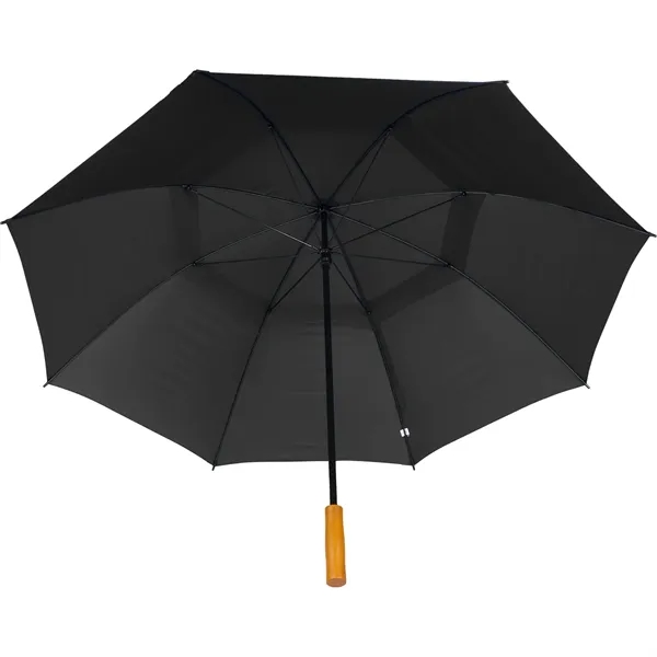 58" golf umbrella made of fiberglass with FSC wood handle and... from ASI 66887 PCNA / Leeds