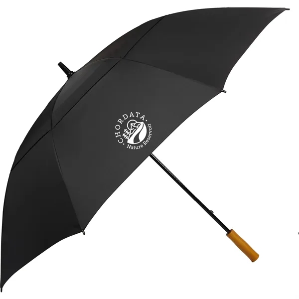 58" golf umbrella made of fiberglass with FSC wood handle and... from ASI 66887 PCNA / Leeds