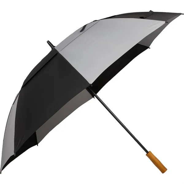 58" golf umbrella made of fiberglass with FSC wood handle and... from ASI 66887 PCNA / Leeds