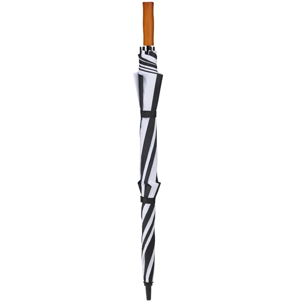 58" golf umbrella made of fiberglass with FSC wood handle and... from ASI 66887 PCNA / Leeds